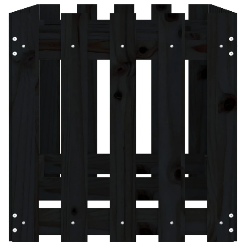 vidaXL dārza puķu kaste, žoga dizains, 150x50x50 cm, priedes masīvkoks