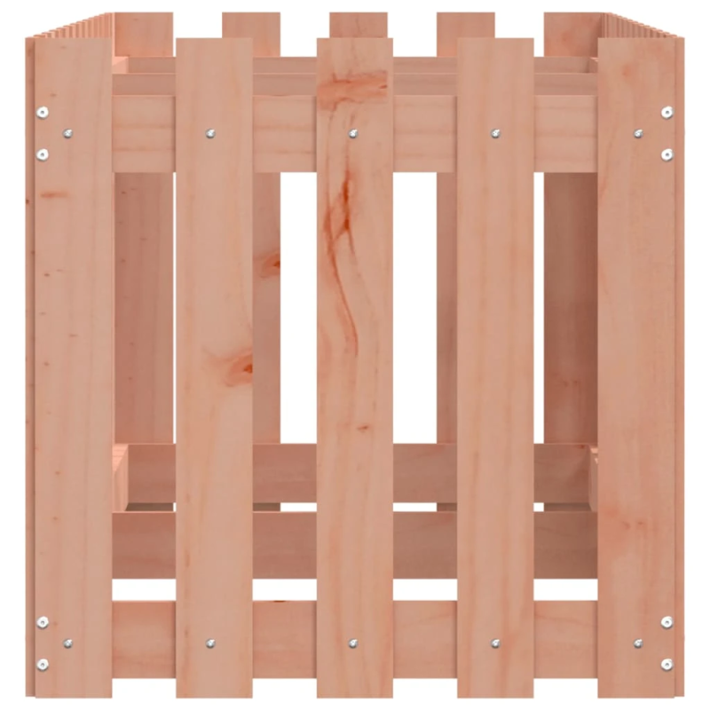 vidaXL dārza puķu kaste, žoga dizains, 150x50x50 cm, egles masīvkoks