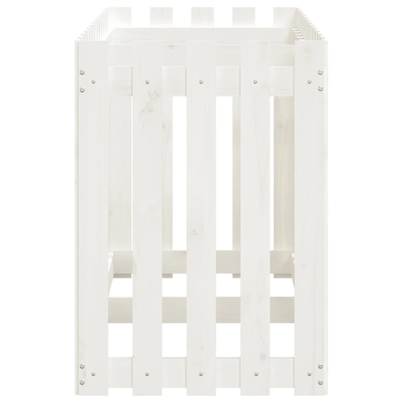 vidaXL dārza puķu kaste, žoga dizains, 150x50x70 cm, priedes masīvkoks