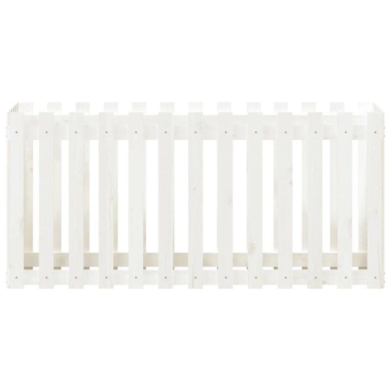 vidaXL dārza puķu kaste, žoga dizains, 150x50x70 cm, priedes masīvkoks