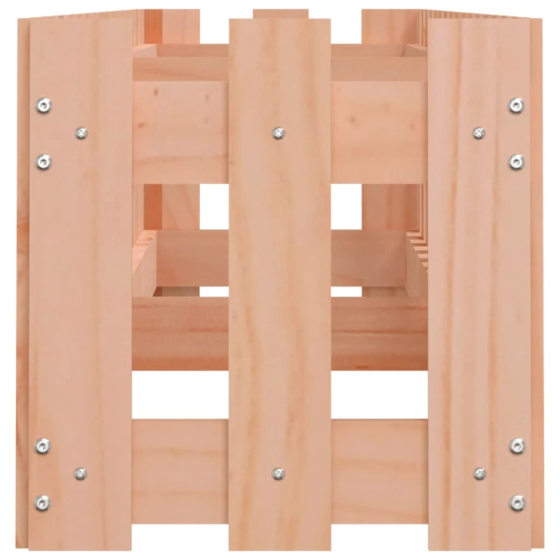 vidaXL dārza puķu kaste, žoga dizains, 200x30x30 cm, egles masīvkoks