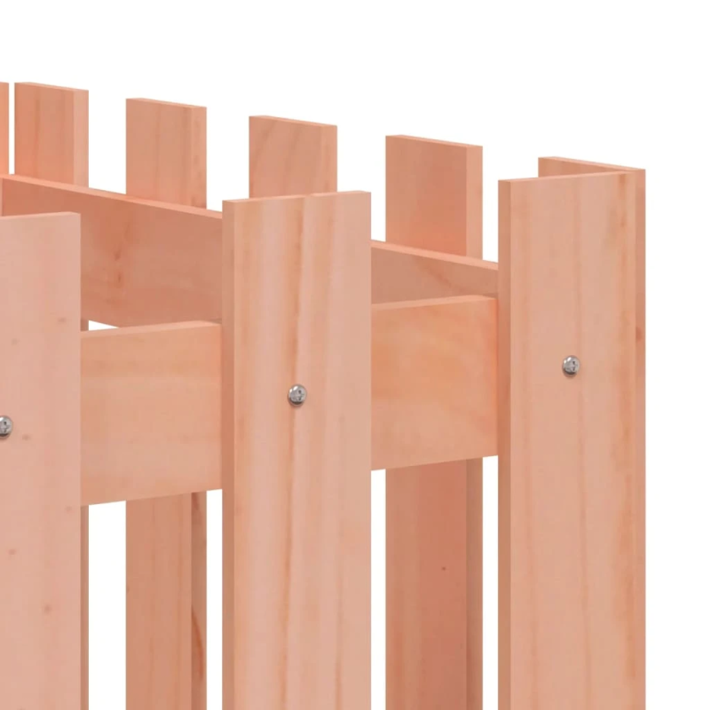 vidaXL dārza puķu kaste, žoga dizains, 200x50x50 cm, egles masīvkoks