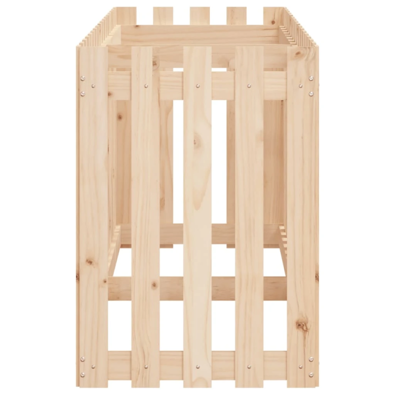 vidaXL dārza puķu kaste, žoga dizains, 200x50x70 cm, priedes masīvkoks