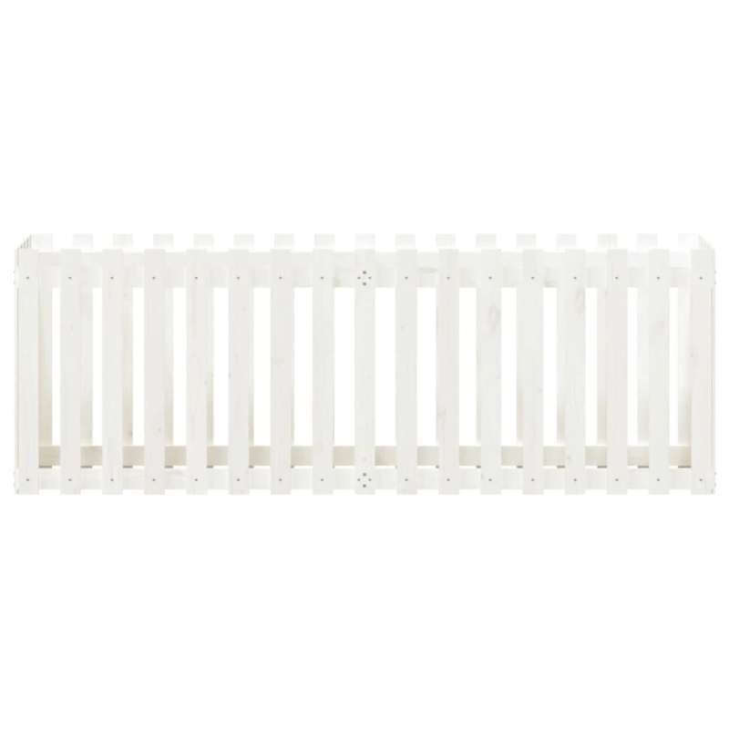 vidaXL dārza puķu kaste, žoga dizains, 200x50x70 cm, priedes masīvkoks