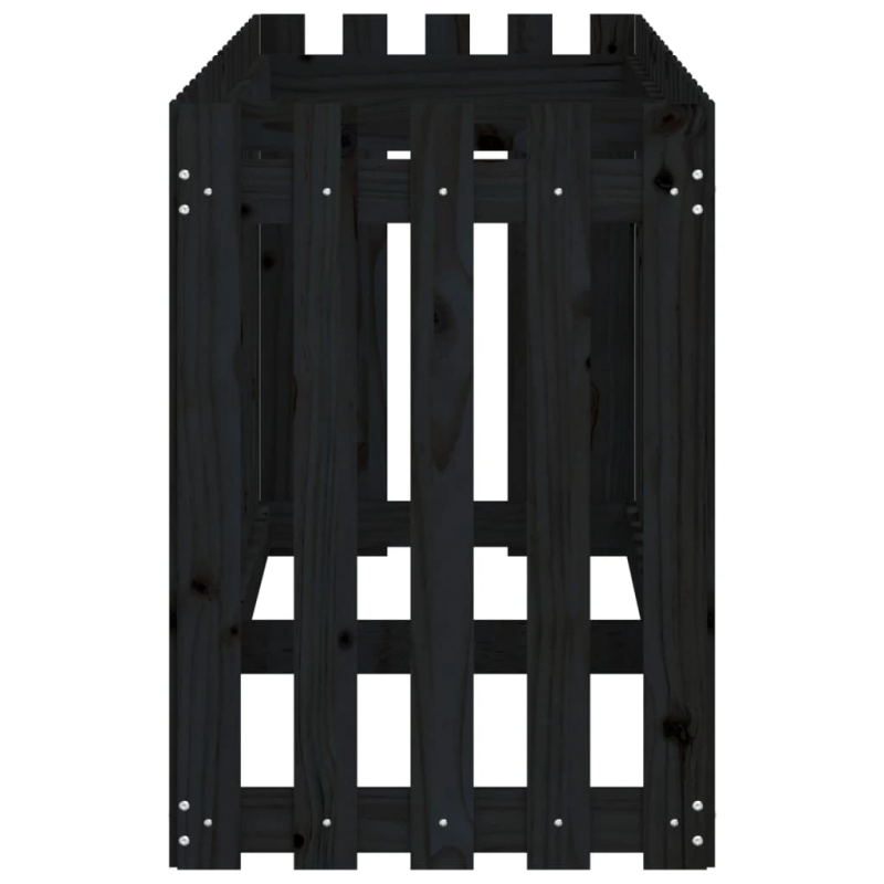 vidaXL dārza puķu kaste, žoga dizains, 200x50x70 cm, priedes masīvkoks