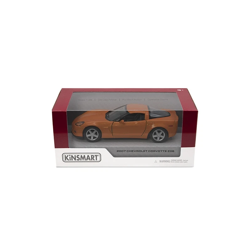 KINSMART Miniatūrais modelis - 2007 Chevrolet Corvette Z06, izmērs 1:36