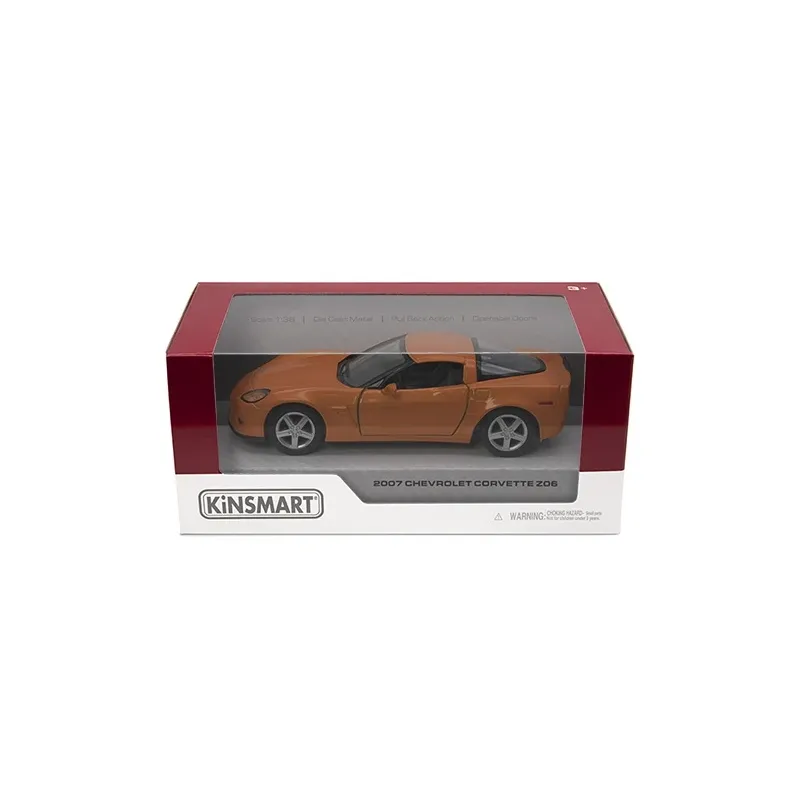 KINSMART Miniatūrais modelis - 2007 Chevrolet Corvette Z06, izmērs 1:36