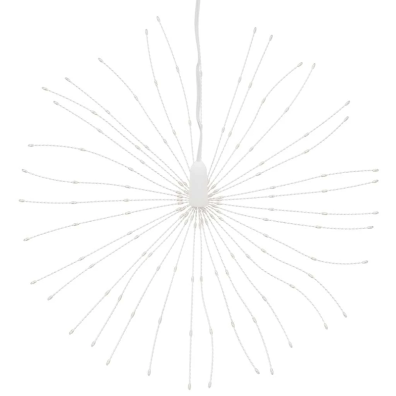 vidaXL Ziemassvētku dekorācija, 140 LED, vēsi baltas, 17 cm