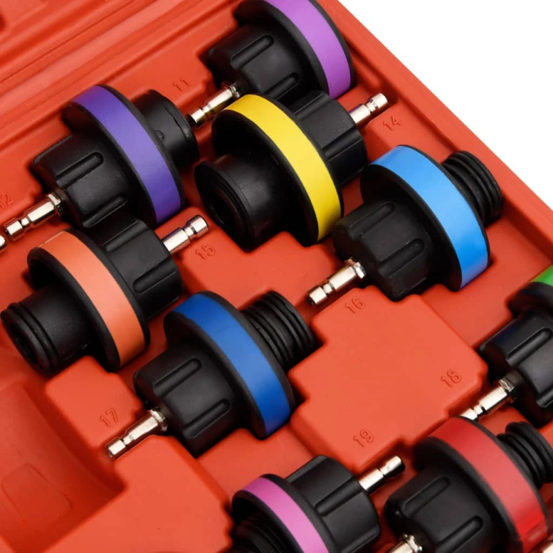 vidaXL dzesēšanas sistēmas spiediena mērītājs, sarkans, 52x40,5x9,5 cm