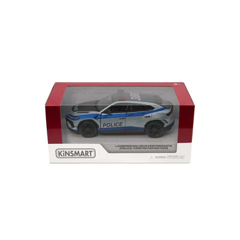 KINSMART Automobilio modelis Lamborghini Urus Performante ,Police-Firefighter,, scale 1:38