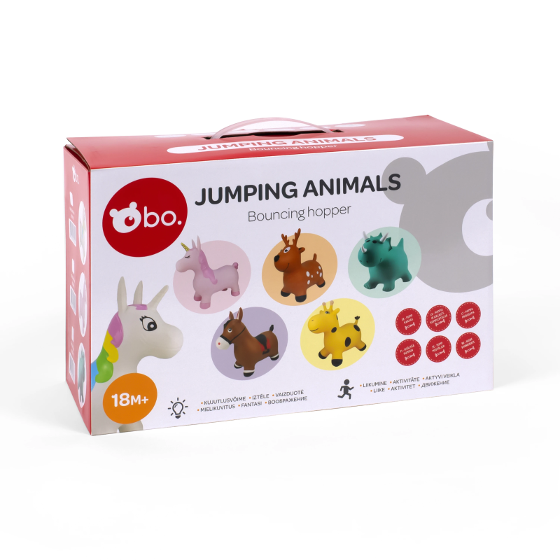 bo. Lēkājošais dzīvnieks - Baltais vienradzis