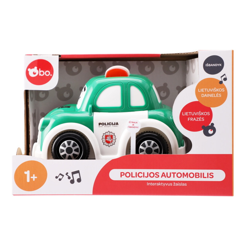 Rotaļlietu automašīna Interactive Police Car 8018LT