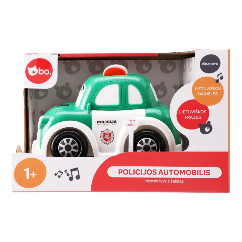 Rotaļlietu automašīna Interactive Police Car 8018LT