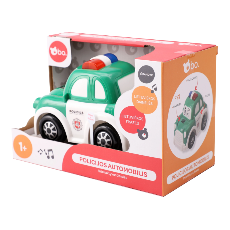 Rotaļlietu automašīna Interactive Police Car 8018LT