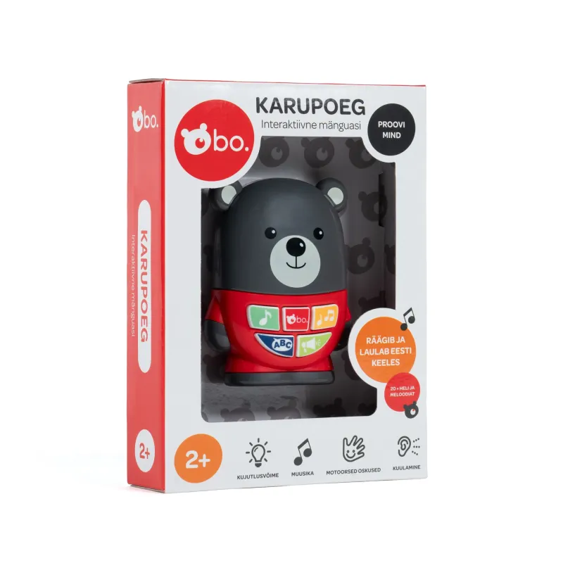 bo. Musical toy Baby Bear ,In Estonian lang.,