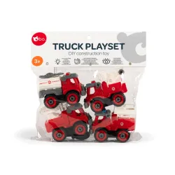 bo. DIY construction toy Fire trucks