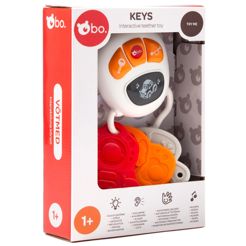 bo. Interaktīva rotaļlieta - zobgrauznis "Atslēgas"