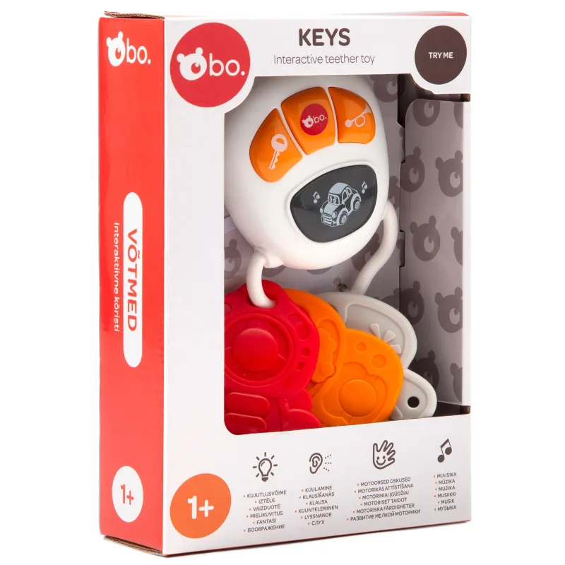 bo. Interaktīva rotaļlieta - zobgrauznis Atslēgas