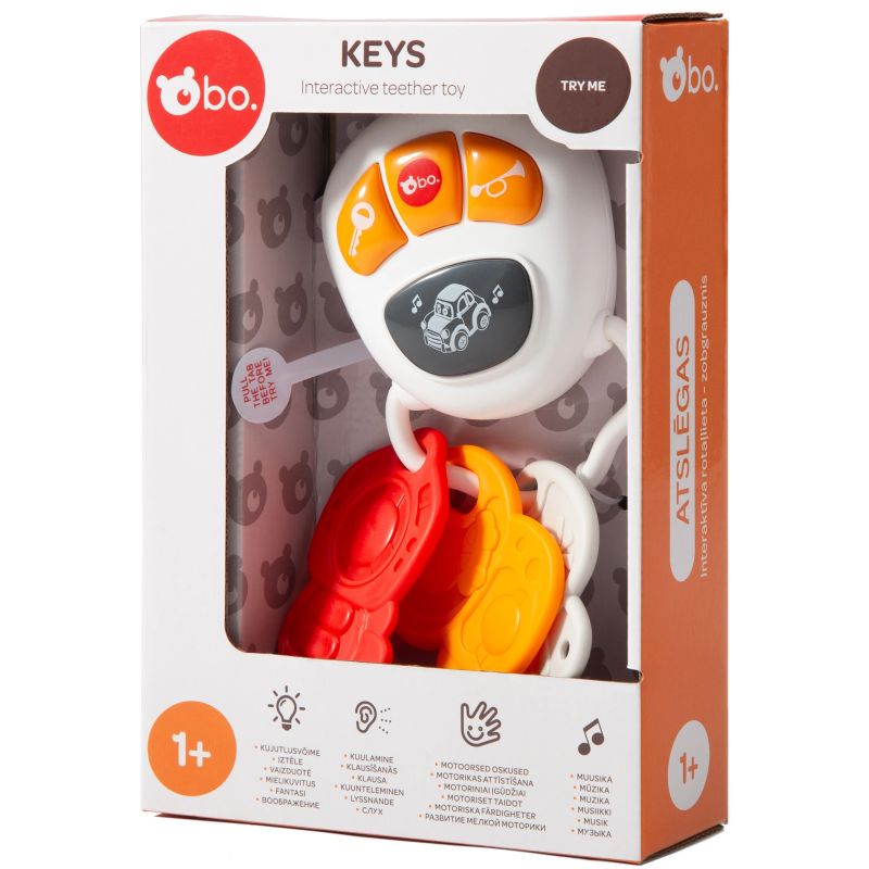 bo. Interaktīva rotaļlieta - zobgrauznis "Atslēgas"