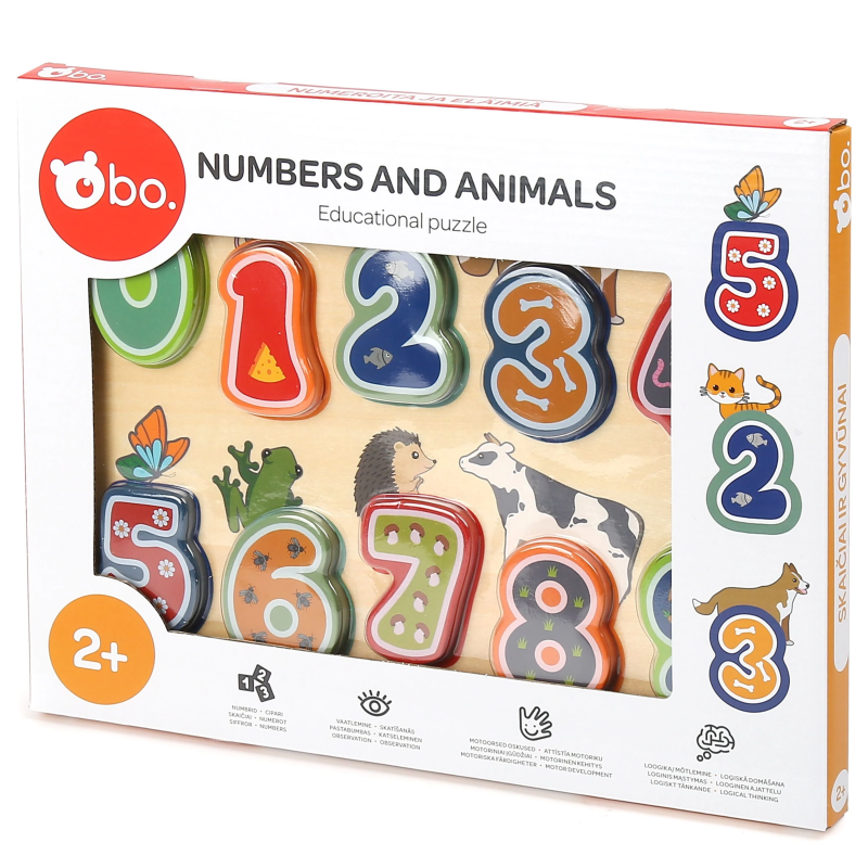 bo. Izglītojoša puzle "Skaitļi un dzīvnieki"