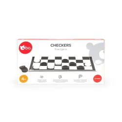 bo. Checkers board game