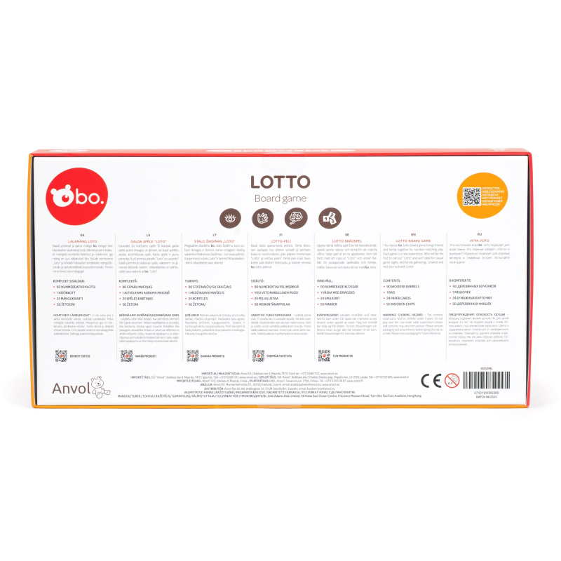 bo. Galda spēle "Loto"