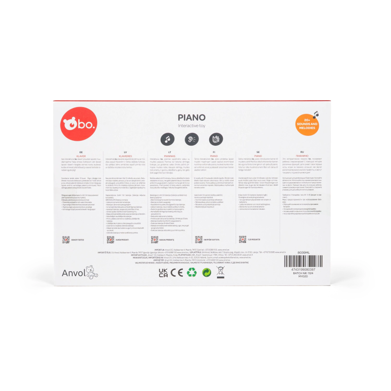 bo. Interaktīva rotaļlieta - Klavieres
