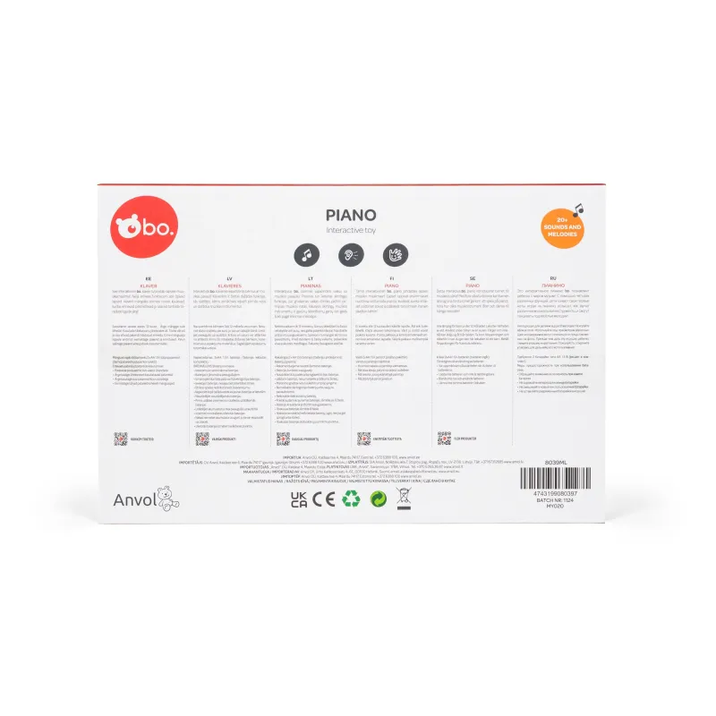 bo. Interaktīva rotaļlieta - Klavieres