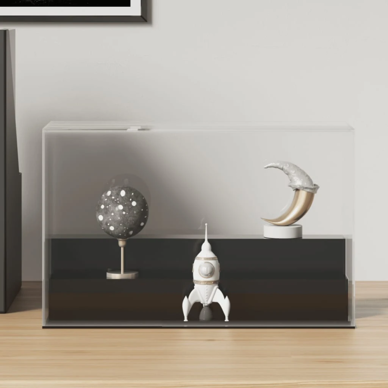 vidaXL vitrīnas kaste, caurspīdīga, 25x12x16 cm, akrils