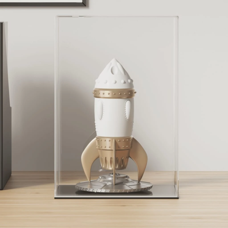 vidaXL vitrīnas kaste, caurspīdīga, 17x12x25 cm, akrils