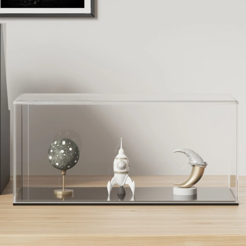 vidaXL vitrīnas kaste, caurspīdīga, 30x15x14 cm, akrils