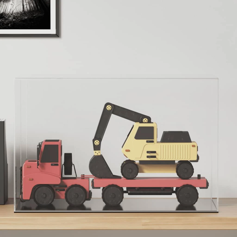 vidaXL vitrīnas kaste, caurspīdīga, 56x36x37 cm, akrils