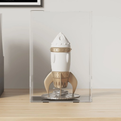 vidaXL vitrīna, caurspīdīga, 17x12x25 cm, akrils