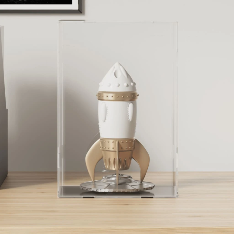 vidaXL vitrīna, caurspīdīga, 17x12x25 cm, akrils