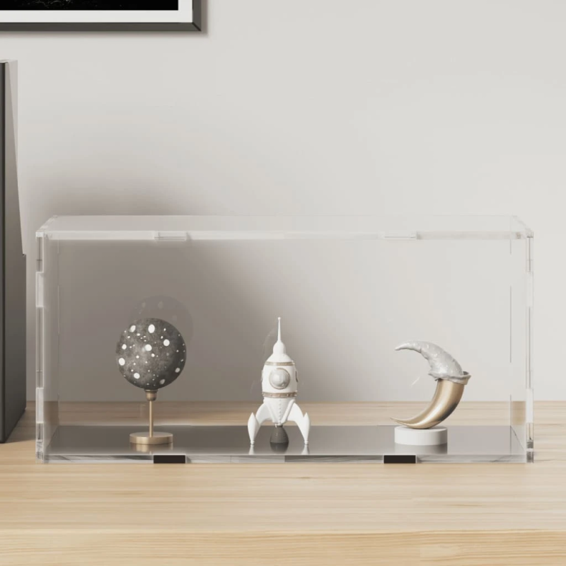 vidaXL vitrīna, caurspīdīga, 30x15x14 cm, akrils