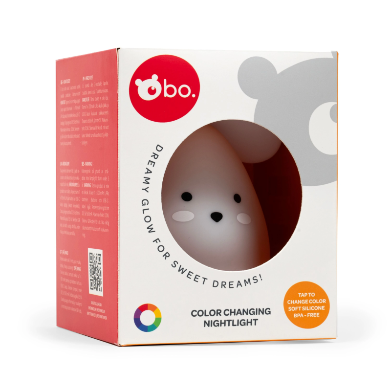 bo. Krāsaina nakts lampa Pele