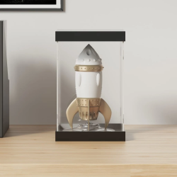 vidaXL vitrīnas kaste, caurspīdīga, 14x14x22 cm, akrils