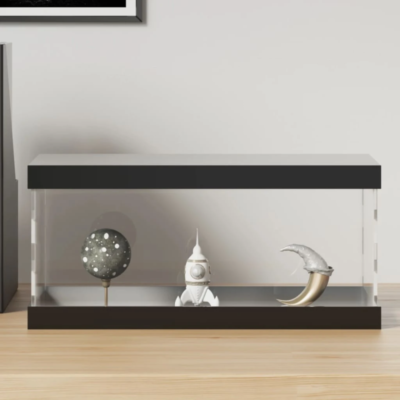 vidaXL vitrīnas kaste, caurspīdīga, 30x15x14 cm, akrils