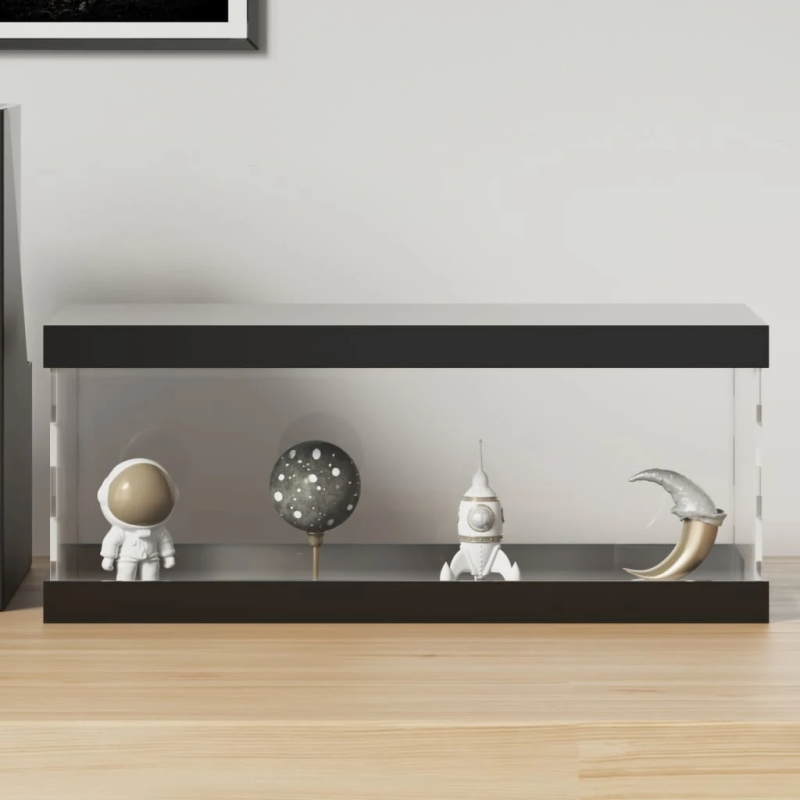 vidaXL vitrīnas kaste, caurspīdīga, 34x16x14 cm, akrils