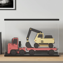 vidaXL vitrīna, caurspīdīga, 56x36x37 cm, akrils