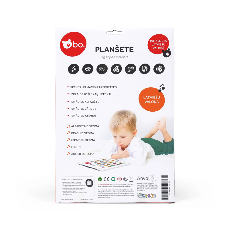 bo. Izglītojoša planšete ,Latviešu val.,