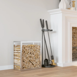 vidaXL malkas statīvs, 50x28x56 cm, nerūsējošais tērauds