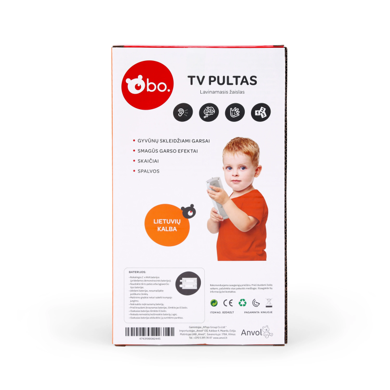 bo. Educational TV Remote ,In Lithuanian lang.,