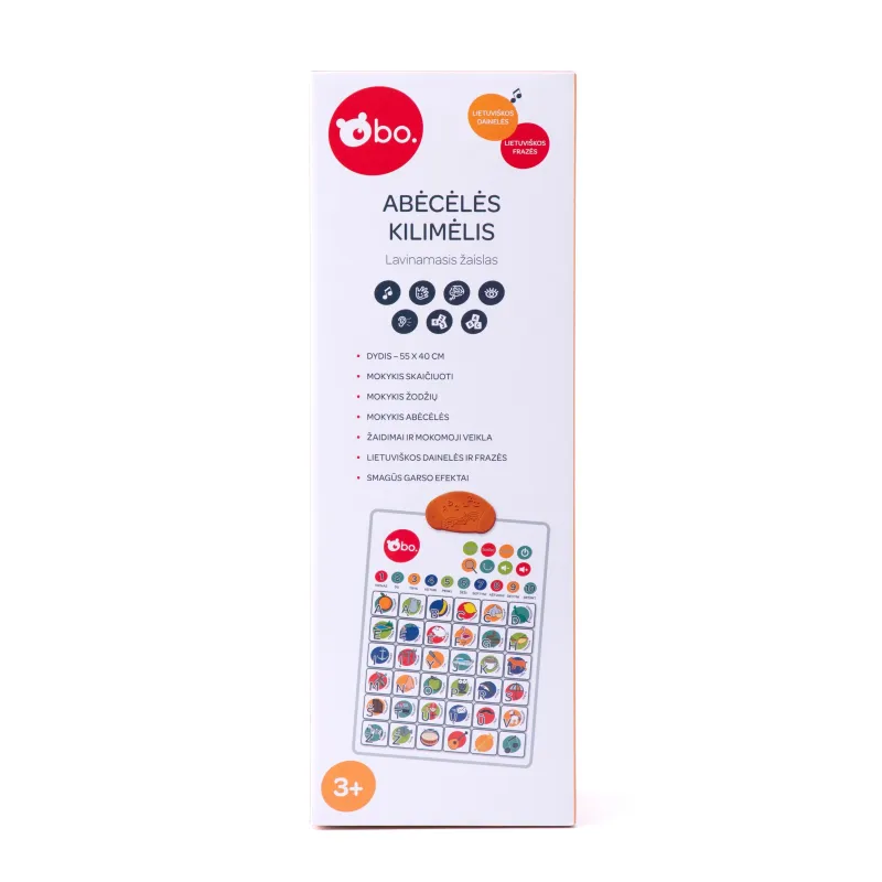 bo. Educational toy - Alphabet playmat ,Lithuanian lang.,