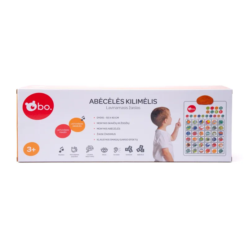 bo. Educational toy - Alphabet playmat ,Lithuanian lang.,