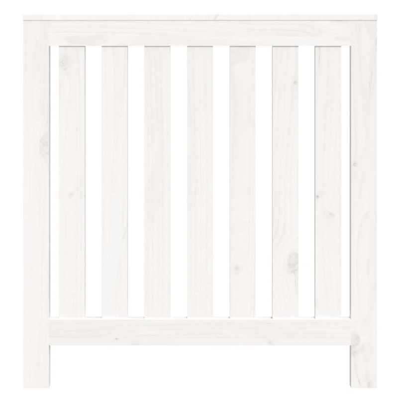 vidaXL radiatora pārsegs, balts, 79,5x19x84 cm, priedes masīvkoks