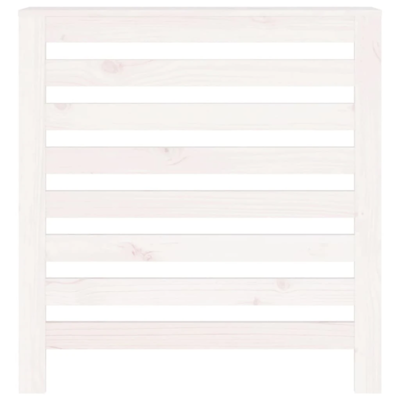 vidaXL radiatora pārsegs, balts, 79,5x19x84 cm, priedes masīvkoks