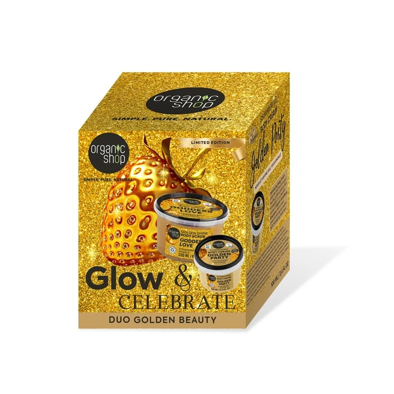 Komplekts ķermeņa skrubis un krēm golden