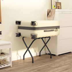 vidaXL bagāžas statīvs, melns, 56x40x49 cm