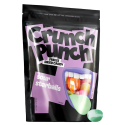 CRUNCH PUNCH Sour Starballs Liofilizētas konfektes 100g